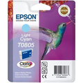 Epson T0805 inktpatroon licht cyaan (Origineel) 7,8 ml 350 pag 