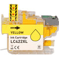 Brother LC422XLY inktcartridge geel hoge capaciteit (Huismerk) 19 ml 