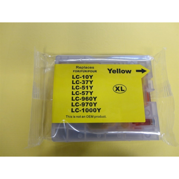 Brother LC1000Y inktpatroon geel (Huismerk) 12 ml 