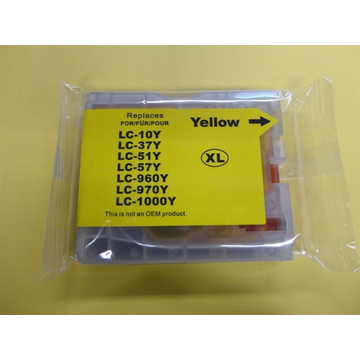 Brother LC970Y inktpatroon geel (Huismerk) 12 ml 
