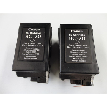 Canon DuoPack: 2 x BC20 inktpatroon zwart (Huismerk) 