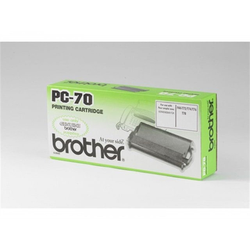 Brother PC70 printcassette met donorrol zwart (Origineel) 144 pag 
