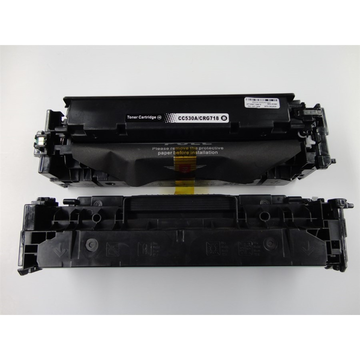 Compatible HP 304A (CC530AD) toner zwart dubbelpak (Huismerk) 4000 pag x 2 