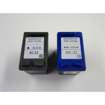 PromoPack: Compatible HP 21 XL zwart + HP 22 XL kleur inktpatronen (Huismerk) 
