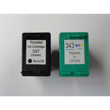 PromoPack: Compatible HP 337 zwart + HP 343 kleur inktpatronen (Huismerk) 
