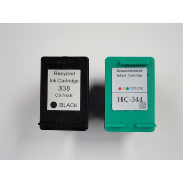 PromoPack: Compatible HP 338 zwart + HP 344 kleur inktpatronen (Huismerk) 