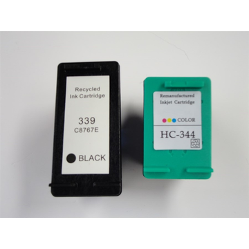 PromoPack: Compatible HP 339 zwart + Compatible HP 344 kleur (Huismerk) 