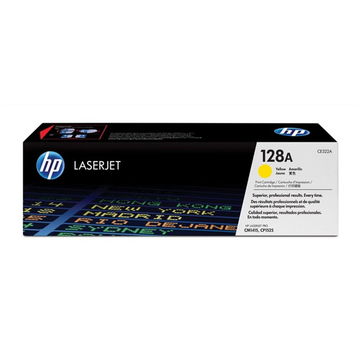 HP 128A (CE322A) toner geel (Origineel) 1300 pag 