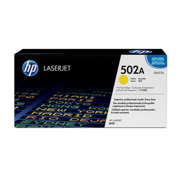 HP 502A (Q6472A) toner jaune (Original) 4000 pages 