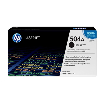 HP 504A (CE250A) toner noir (Original) 5000 pages 