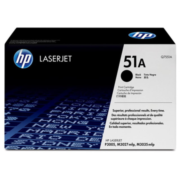 HP 51A (Q7551A) toner noir (Original) 6500 pages 