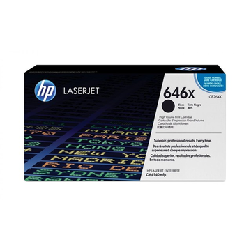 HP 646X (CE264X) toner zwart, hoge capaciteit (Origineel) 17000 pag 
