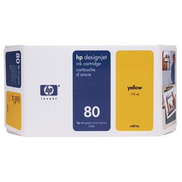 HP 80 (C4873A) inktpatroon geel (Origineel) 192 ml 