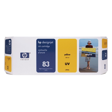 HP 83 (C4943A) UV inktpatroon geel (Origineel) 706 ml 