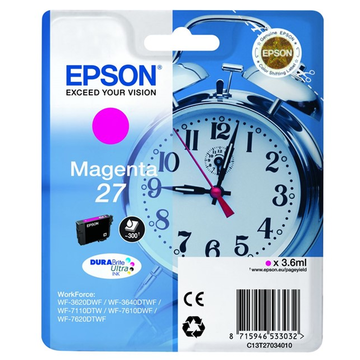 Epson 27 (T2703) inktpatroon magenta (Origineel) 4 ml 350 pag 