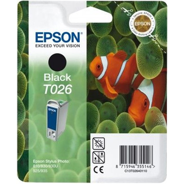 Epson T026 inktpatroon zwart (Origineel) 17,3 ml 540 pag 