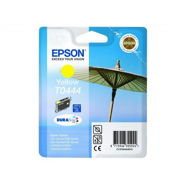 Epson T0444 inktpatroon geel (Origineel) (hoge capaciteit) 13,9 ml 420 pag 