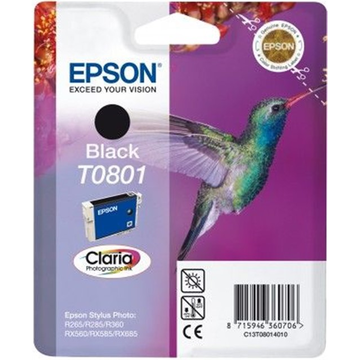 Epson T0801 inktpatroon zwart (Origineel) 7,8 ml 330 pag 