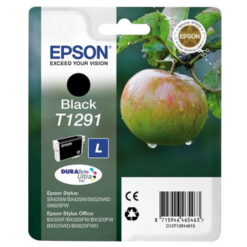 Epson T1291 inktpatroon zwart, hoge capaciteit (Origineel) 11,9 ml 385 pag 