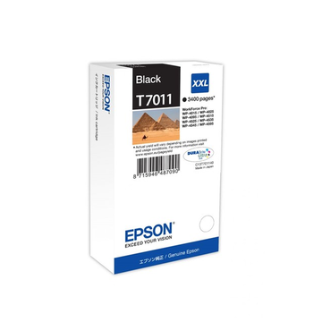 Epson T7011 inktpatroon zwart superhoog volume (Origineel) 67,6 ml 3400 pag 