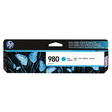 HP 980 (D8J07A) inktpatroon cyaan (Origineel) 6000 pag 