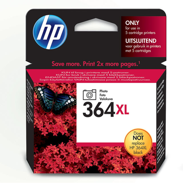 HP 364XL (CB322EE) inktpatroon foto, hoge capaciteit (Origineel) 7,1 ml 290 pag 
