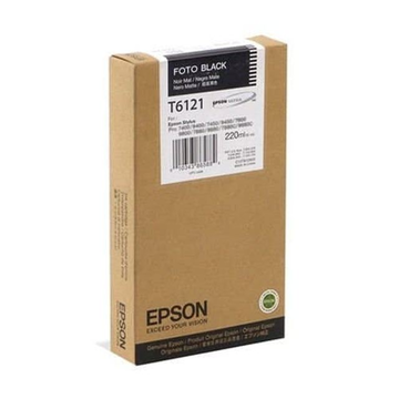 Epson T6121 inktpatroon foto zwart, hoge capaciteit (Origineel) 235,6 ml 