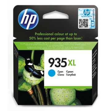 HP 935XL (C2P24AE) inktpatroon cyaan, hoge capaciteit (Origineel) 9,5 ml 