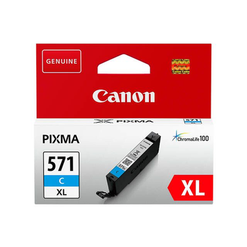 Canon CLI571C XL inktpatroon cyaan hoog volume (Origineel) 11 ml 715 pag. 