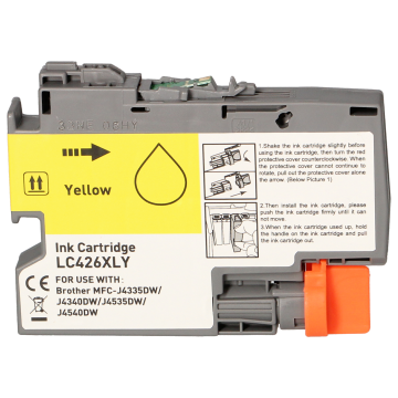 Brother LC426XLY inktcartridge geel hoge capaciteit (Huismerk) 54 ml 
