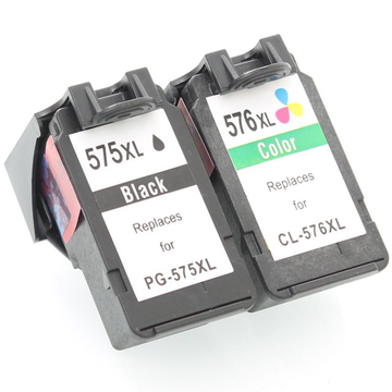 Canon PG575XL/CL576XL PromoPack: 1xZwart + 1xKleuren inktpatroon (Huismerk) 16ml 
